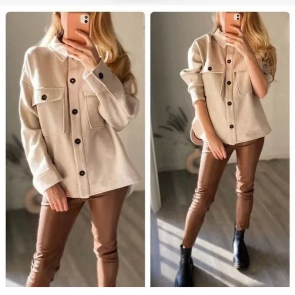 Zara Manteco Wool Blend Shacket